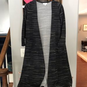 Lularoe Black white and gray chevron sarah